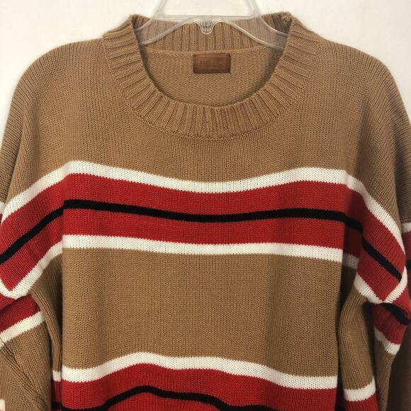 POL Crop Striped Pullover Knit Sweater S - Picture 3 of 11